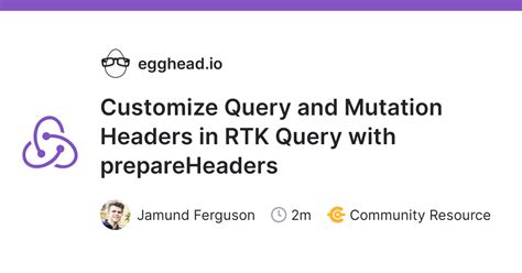 It utilizes Redux under the hood and is built on top of Redux Tool k it (RTK). . Rtk query headers
